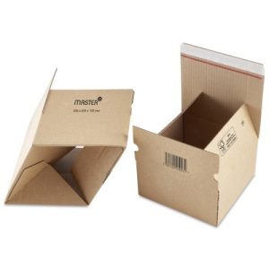 Autolockdoos enkel golf bruin 430 x 310 x 200 mm