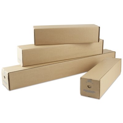 Vierkante koker bruin inw. Formaat 430 x 105 x 105 mm