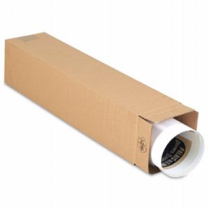 Vierkante koker bruin inw. Formaat 1600 x 120 x 120