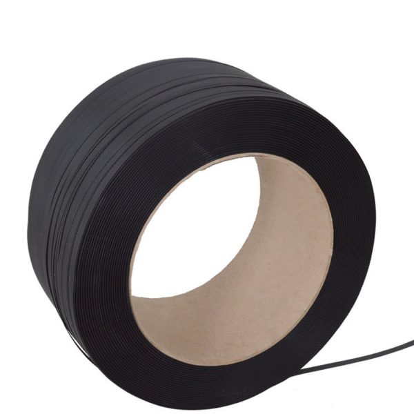 PP band 9 x 0,45 mm - 4500 meter - kern 200 - zwart