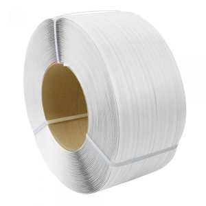 PP band 12 x 0,55 mm - 3000 meter - kern 200 - wit