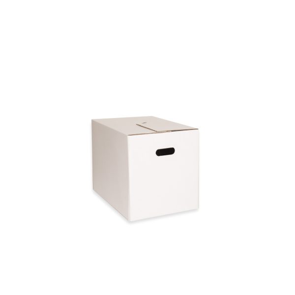 Verhuis doos 477 x 317 x 330 mm - EE golf wit - autolock - met handvat