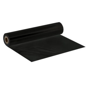 Topvellen op rol 150 x 180 cm - zwart - 30 my. - 300 stuks per rol