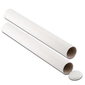 Brievenbuskoker lengte 27 mm x lengte 220/240 mm. wit